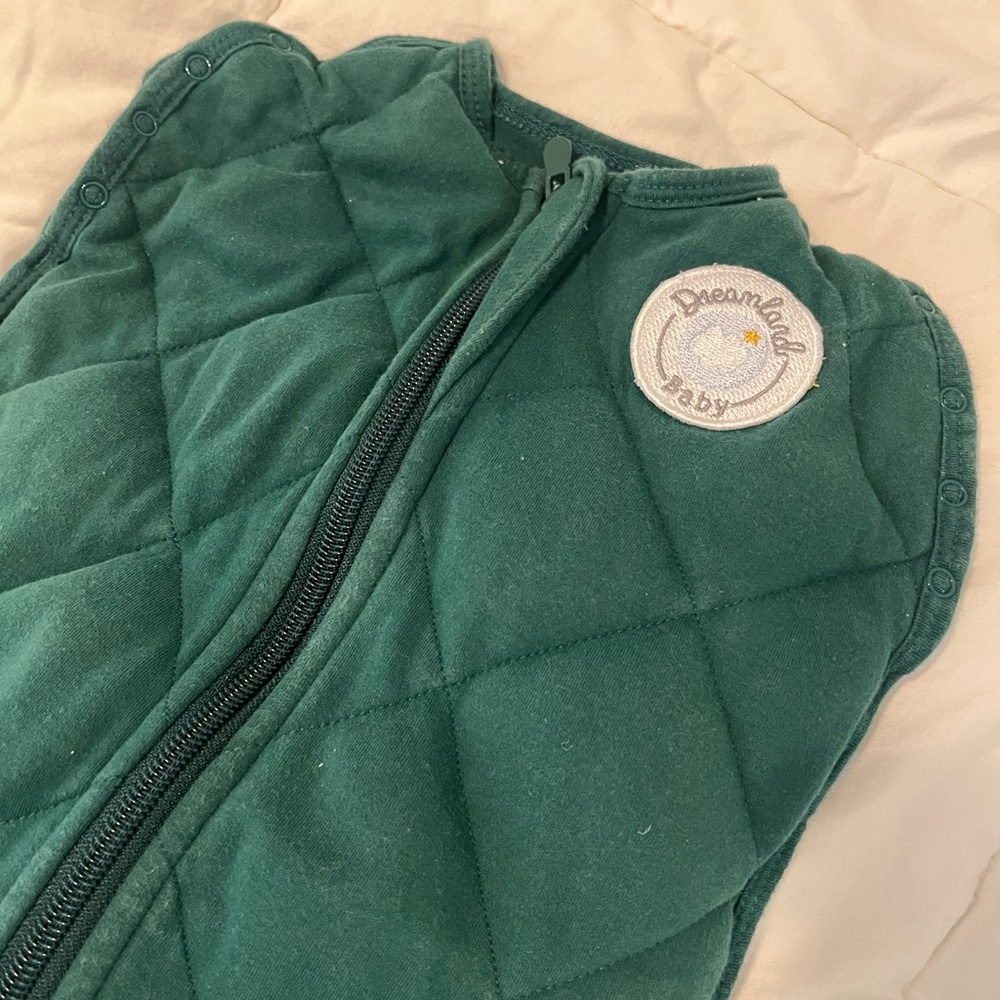 Green Quilted Baby Vest